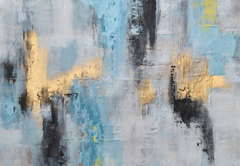 A modern abstract piece with soft gradients and flowing lines, bringing a serene and elegant atmosphere to any contemporary space