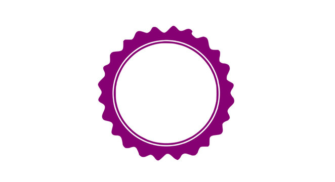 Stylish modern purple seal perfect for branding, labels, and creative promotions
