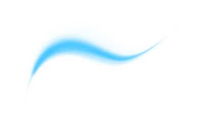 Dynamic blue airflow motion streak flowing smoothly across a transparent background with soft vapor breeze abstract light energy visual effect