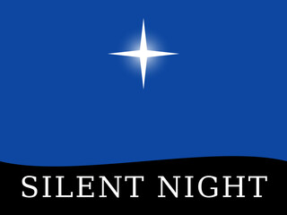 Creative editable text effect featuring a bright star over a deep blue background