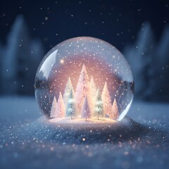 Magie d'Hiver, Boule de neige, No&euml;l, F&ecirc;tes de fin d'ann&eacute;e.