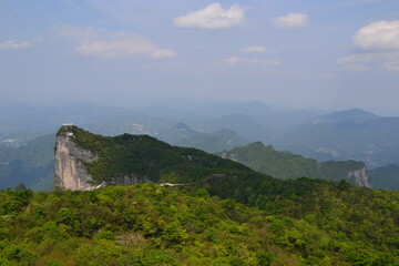 Naklejka premium view of the summer mountains