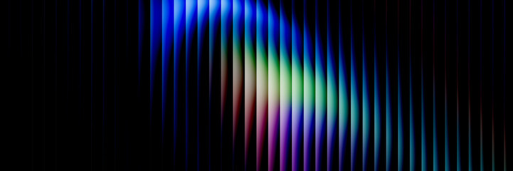 abstract Reeded Wave Stripes Glowing multicolor gradient background