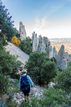 Awesome rock formations in Serrella mountain, Comunidad valenciana (Spain) 