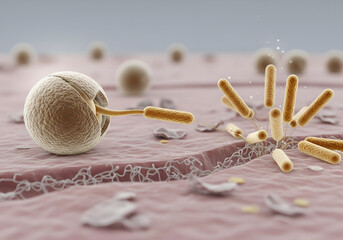 Clostridioides difficile Spore Germination and Vegetative Outgrowth on Colonic Epithelium Post-Antibiotic Depletion
