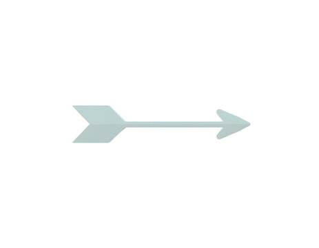 3D Mint Pastel Arrow Vector &mdash; Minimal Right-Point CTA Icon for Web/App