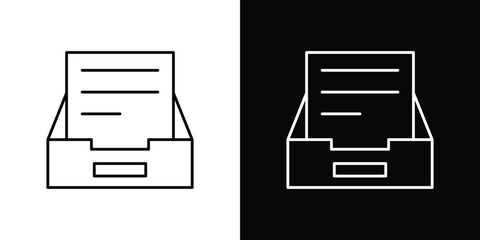 Archive icons vector template, EPS 10 for design