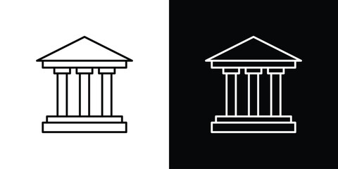 Bank icons vector template, EPS 10 for design