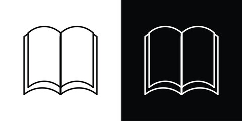 Book open icons vector template, EPS 10 for design