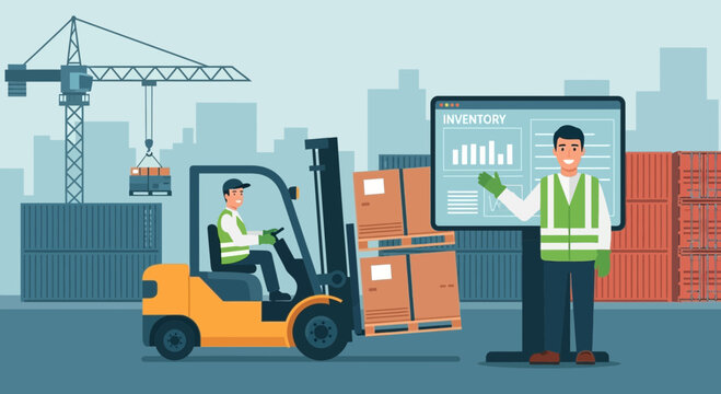 Efficient logistics management using data-driven insights at a warehouse facility
