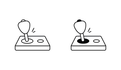 Joystick line icon vector stock with white background © Graphicsmine
