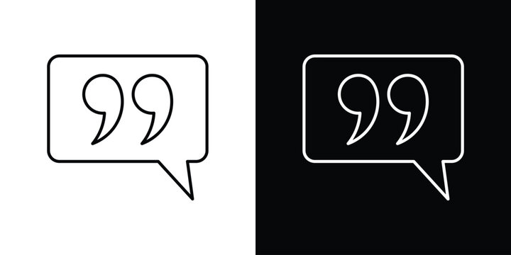 Comment quote icons vector template, EPS 10 for design