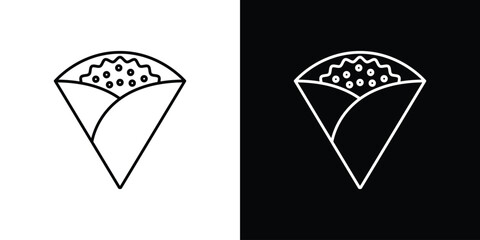 Crepe icons vector template, EPS 10 for design