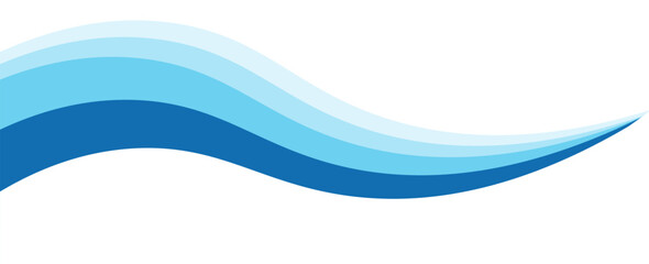 Abstract Wave Pattern with Blue Gradient Horizontal Background Design. modern