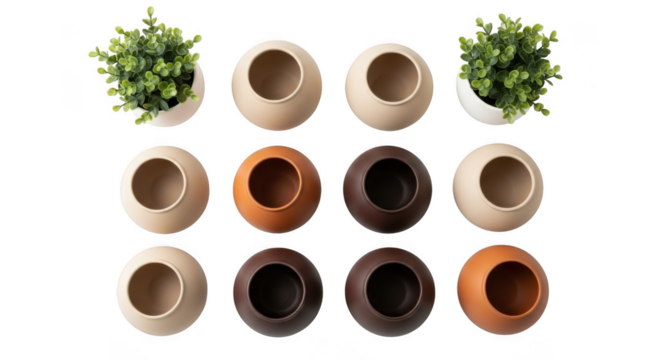 Assortment of fresh food items and shopping bag isolated on transparent background