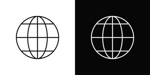 Fototapeta premium Globe icons vector template, EPS 10 for design