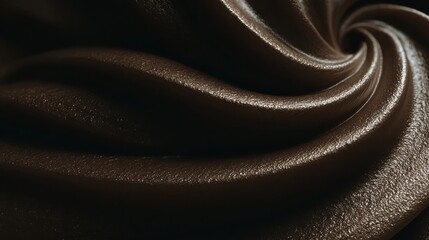 Swirling latte crema forms a seamless loop, showcasing rich textures and glossy surfaces, creating an inviting atmosphere for coffee lovers and culinary enthusiasts