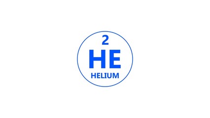 Helium icon texture Royal blue color 4k illustration. 2 number Helium 4k illustration.