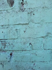 Green Brick wall texture background