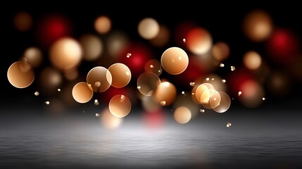 Colorful bokeh lights create a festive atmosphere during celebration