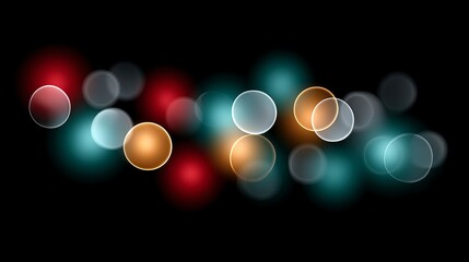 Colorful abstract circles create a vibrant background for artistic designs