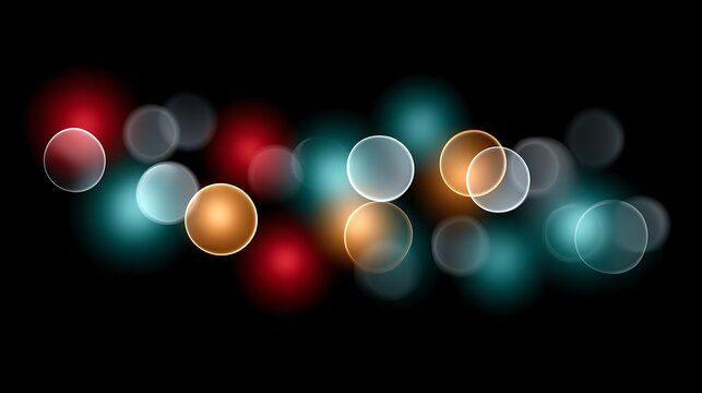 Colorful abstract circles create a vibrant background for artistic designs