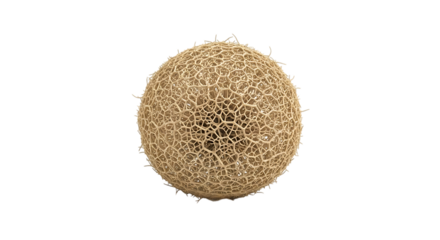Pollen Grain, close up of microscopic with intricate reticulate surface and spiky protrusions, isolated on white or transparent background. PNG