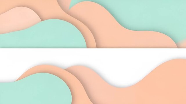 Abstract Soft Pastel Waves Background with Copy Space.