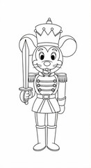 Obraz premium nutcracker mouse sketch 