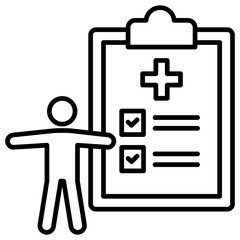 Medical Examination Outline Icon