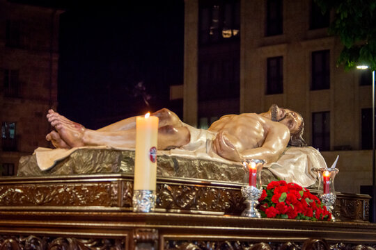 JUEVES SANTO PROCESI&Oacute;N SEMANA SANTA SALAMANCA 2025 REAL COFRADÍA PENITENCIAL DEL CRISTO YACENTE DE LA MISERICORDIA Y DE LA AGONÍA REDENTORA