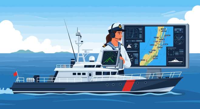 Coast Guard Navigator on Patrol: A Modern Maritime Safety and Surveillance Concept