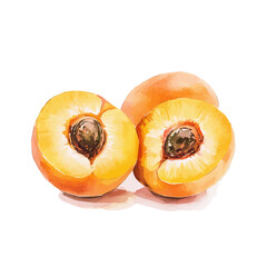 Elegant peach painting design collection, Hand-painted style, vectorized, vector set available in EPS, Simple Hand-painted watercolor style