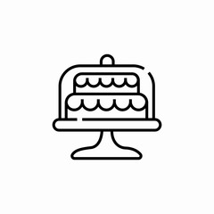 cake stand icon sign vector