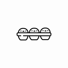 eggs pack icon sign vector