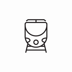 railway train icon sign vector