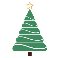 Christmas tree hand drawing doodle sketch
