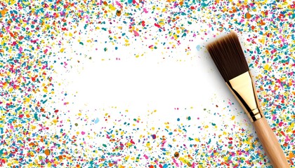 This vibrant background is perfect for art class advertisements, creative workshop flyers, children's craft product packaging, and as a header for DIY blogs.