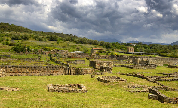 Archaeological Park of Velia, Salerno, Campania, Italy. The Romans called this town Velia, while the Greeks called it Elea. Its excavations are one of the treasures of the National Park of Cilento