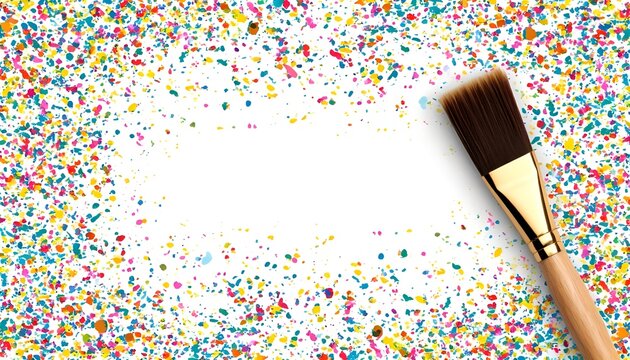 This vibrant background is perfect for art class advertisements, creative workshop flyers, children's craft product packaging, and as a header for DIY blogs.