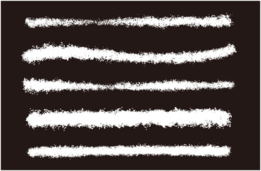 Obraz premium 白抜きのチョークラインのセット