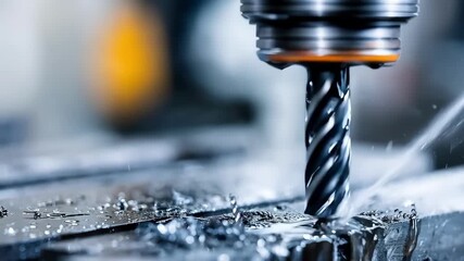 Closeup medium shot of smart manufacturing sensors integrated into metal fabrication tools emphasizing automated quality control.