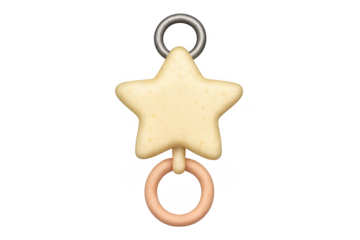 Star baby rattle toy for infants and newborns