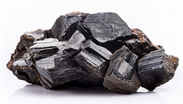 Goethite Mineral With On White Background