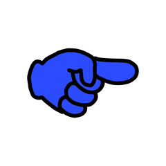 【Hand Gesture Icons – Pointing & Direction】