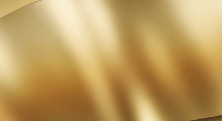 Luxurious golden silk drapery with smooth, flowing folds and shimmering light creating an elegant abstract background texture