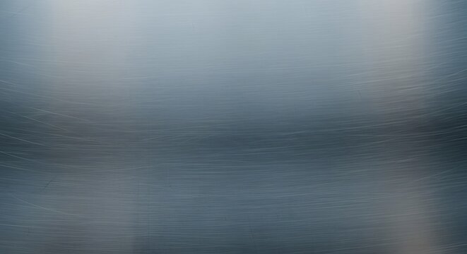 Abstract gray steel texture background showcasing a smooth, reflective sheen with subtle horizontal lines, ideal for contemporary graphic projects requiring a modern and clean aesthetic