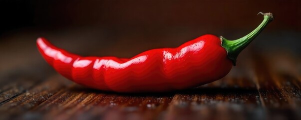 Close-up of a vibrant red chili pepper, glistening with oil, looking intensely spicy and ready to be eaten; evoking feelings of hunger and heat , scotch bonnet, curry