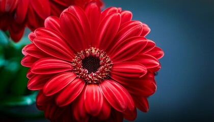 close up of vibrant red flower 3