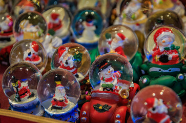 Obraz premium Christmas ornament baubles at the traditional Colmar Christmas Market France